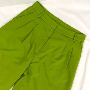 Solid Green High Waisted Pants